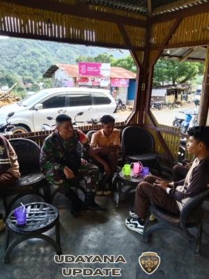 Babinsa Kodim 1602/Ende Jaga Kondusifitas Wilayah Binaan di Lio Timur