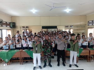 Wawasan Kebangsaan dan Rekrutmen TNI Jadi Materi Sosialisasi Babinsa di Masa MPLS