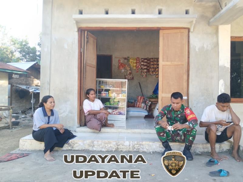 Babinsa Kodim 1602/Ende Hadir Langsung di Tengah Warga, Komsos Jadi Media Edukasi dan Penguatan Wilayah