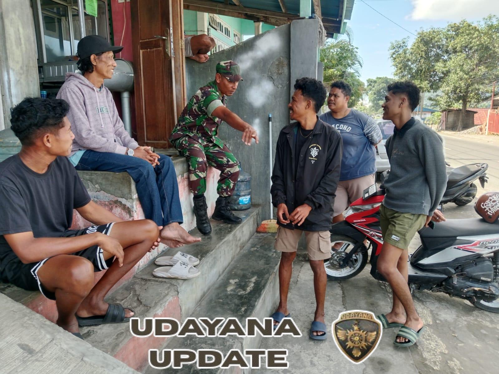 Remaja di Kota Ratu Diimbau Jauhi Judi Online oleh Babinsa Koramil 1602-01/Ende