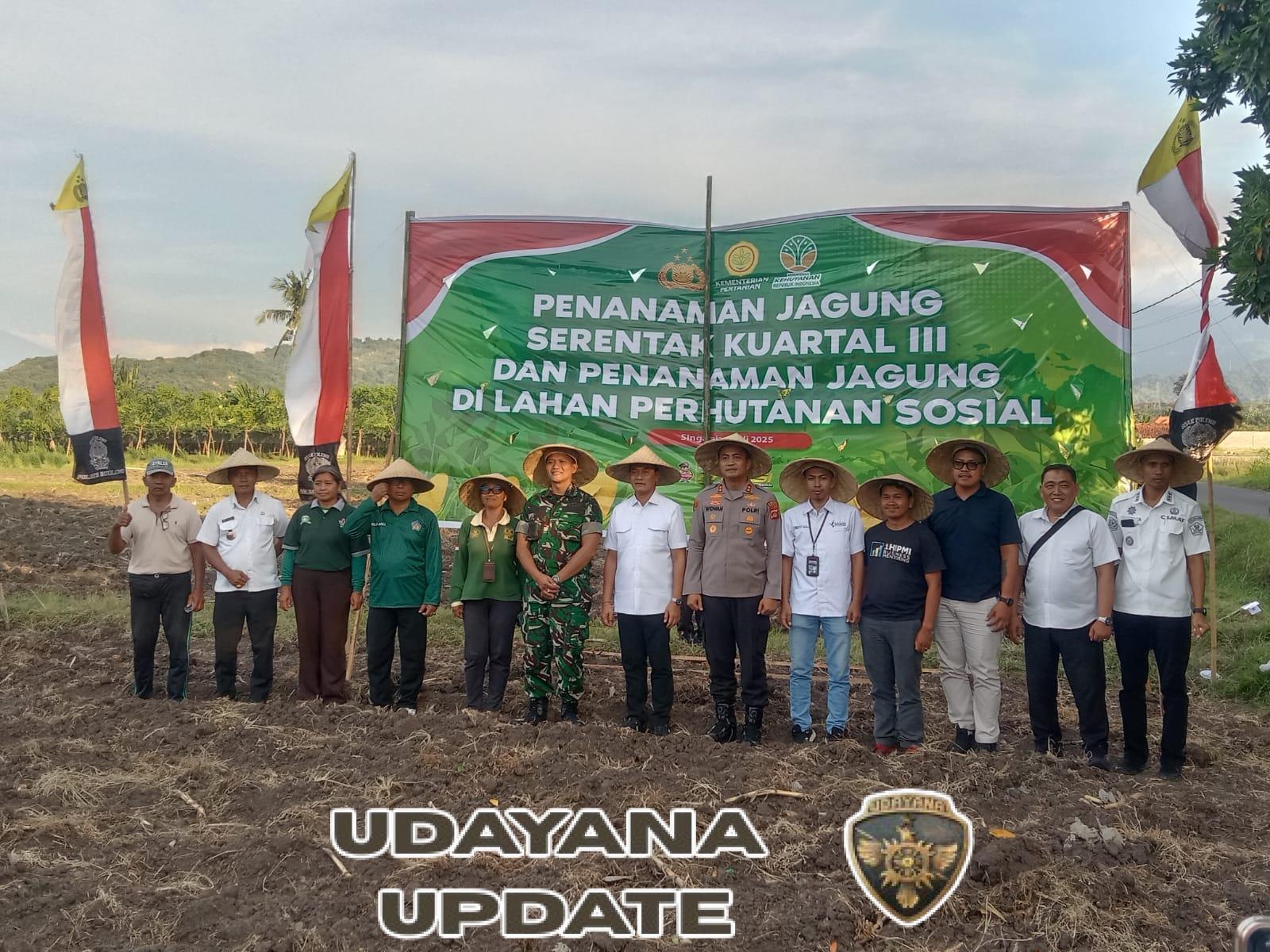 Dari Kalisada untuk Indonesia: Danramil Seririt Jadi Bagian Penting Gerakan Nasional Penanaman Jagung