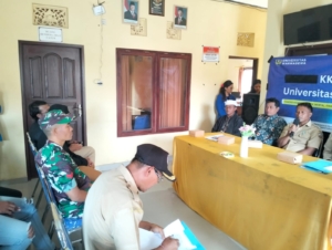 KKN Universitas Warmadewa di Desa Catur, Babinsa Tegaskan Siap Sinergi Bersama Mahasiswa dan Pemerintah Desa