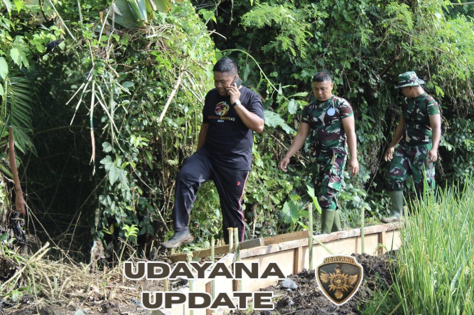 Sinergi Perbekel dan TNI Wujudkan Akses Pertanian Lebih Baik di Desa Batuan