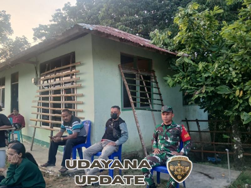 Babinsa Kodim 1602/Ende Pastikan Keamanan Turnamen Bola Voli di Kecamatan Nangapanda