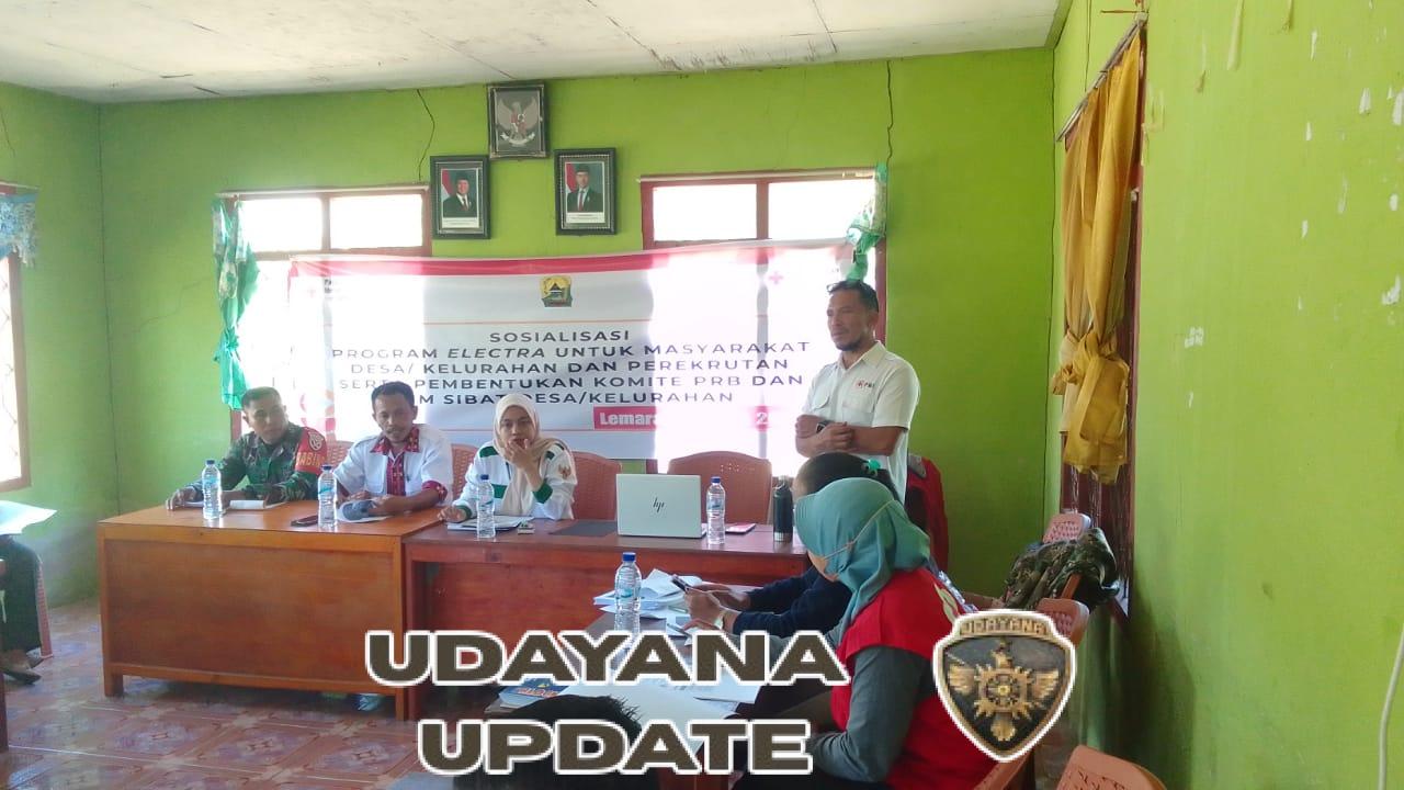 Babinsa Koramil 1612-03/Reok Dukung Pembentukan Tim PRB dan SIBAT di Desa Lemarang