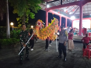 TNI-Polri Klungkung Bersinergi Amankan Peringatan Sejit Y M Kwan Sing Tee Koen