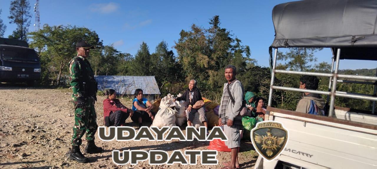 Babinsa Kodim 1621/TTS Komsos Di Pasar Tradisional Kapan