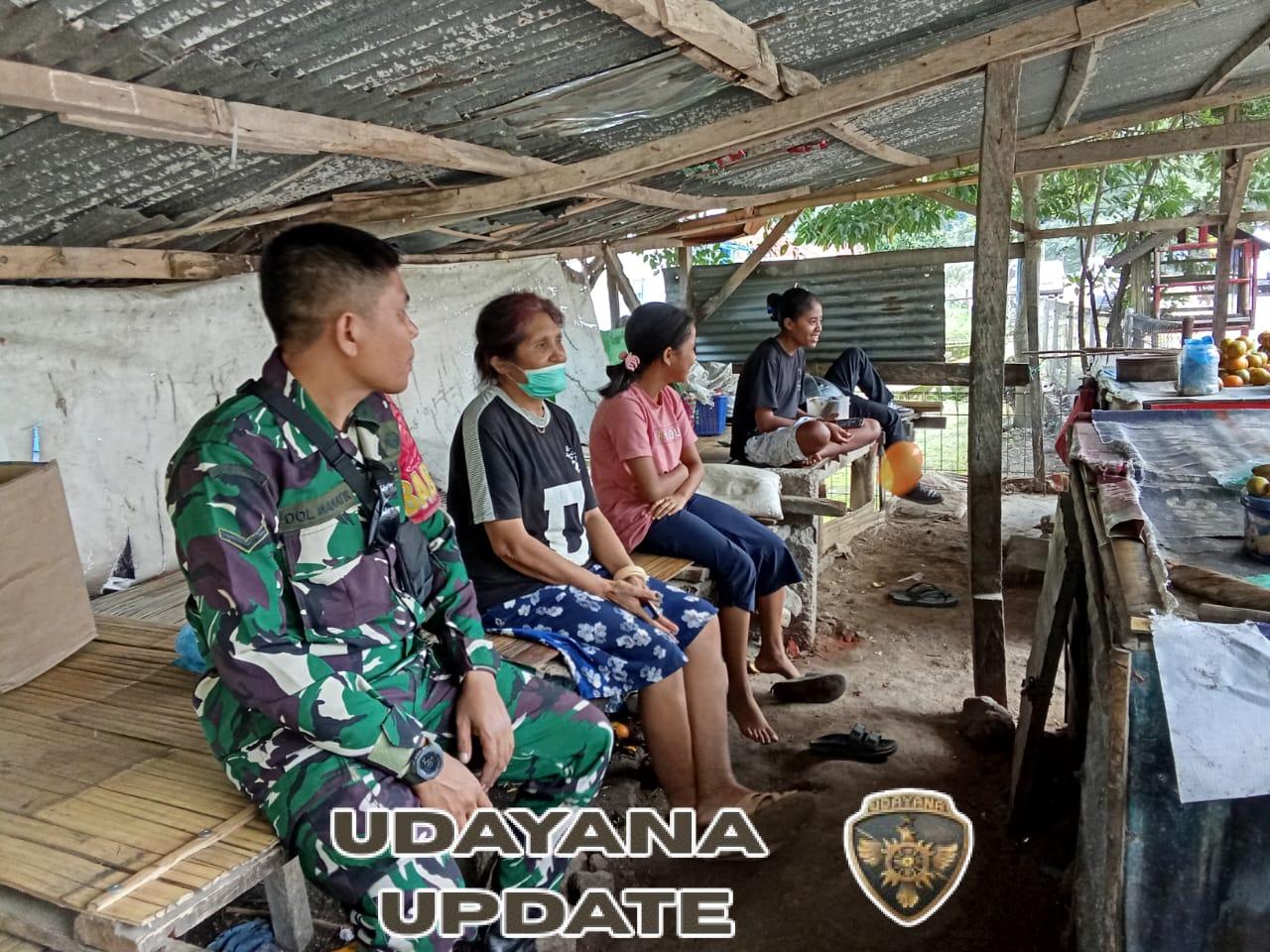 Babinsa Ende Aktif Dengarkan Keluhan Warga dan Koordinasi dengan Pemerintah Desa