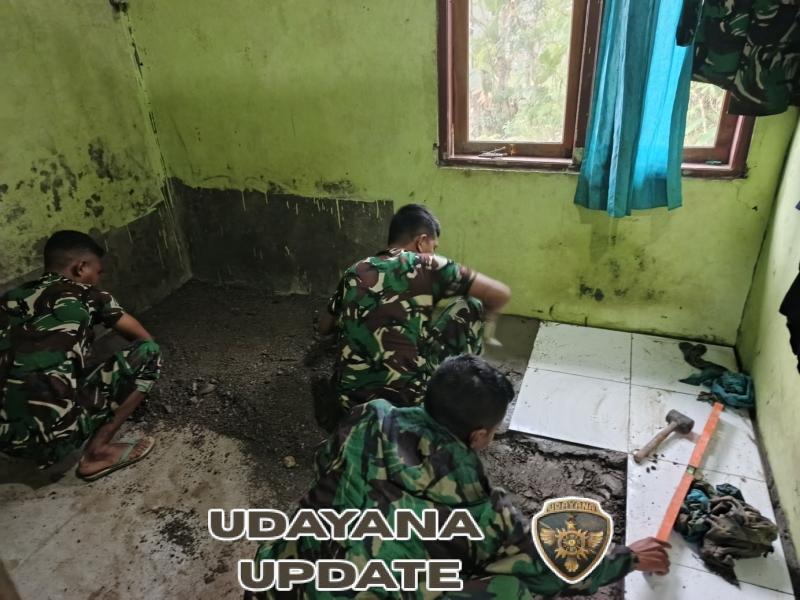Rehab Rumah Warga Perbatasan, Ungkapan Terima Kasih Dari Satgas Pos Lakmars Telah Jadikan Rumah Tersebut Sebagai Pos Sementara