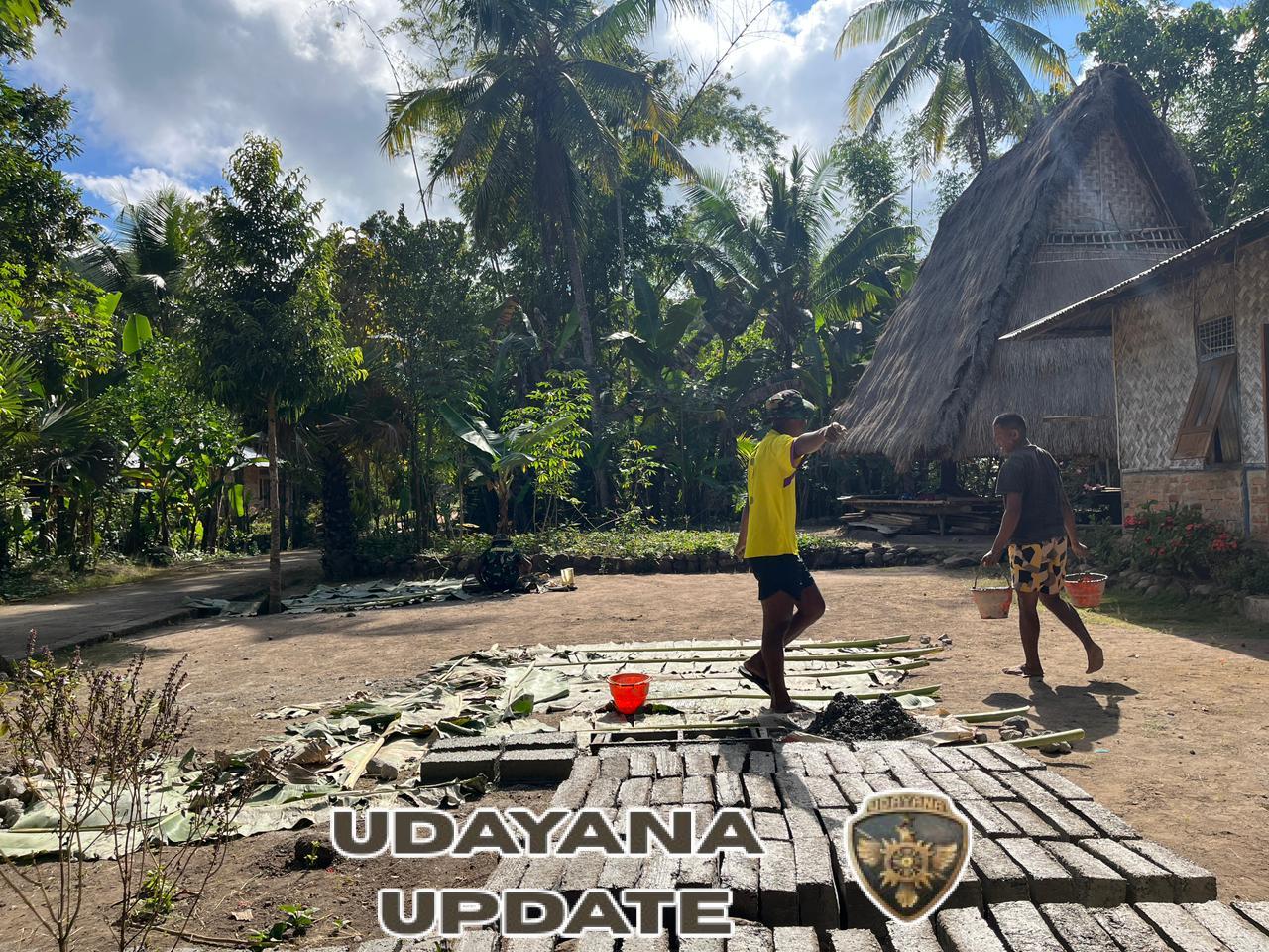 Hari Ke-7 TMMD ke-125, Satgas BKO Cetak Batako untuk Rumah Warga Desa Kiraman