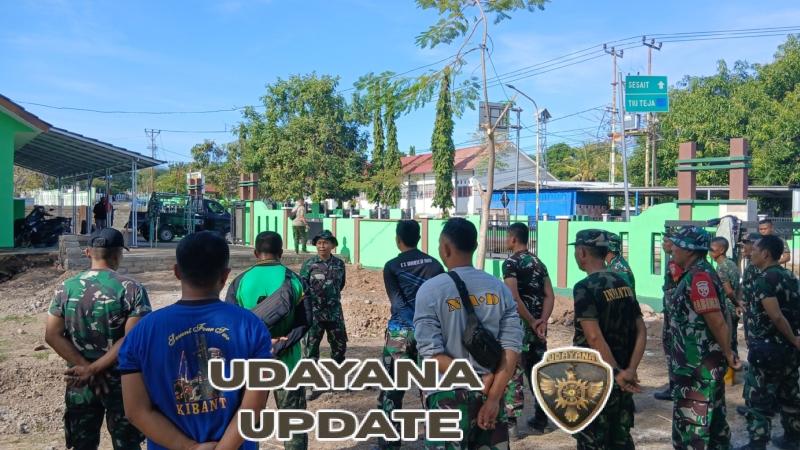 Jelang Peresmian, Koramil 11/Kayangan Terus Berbenah