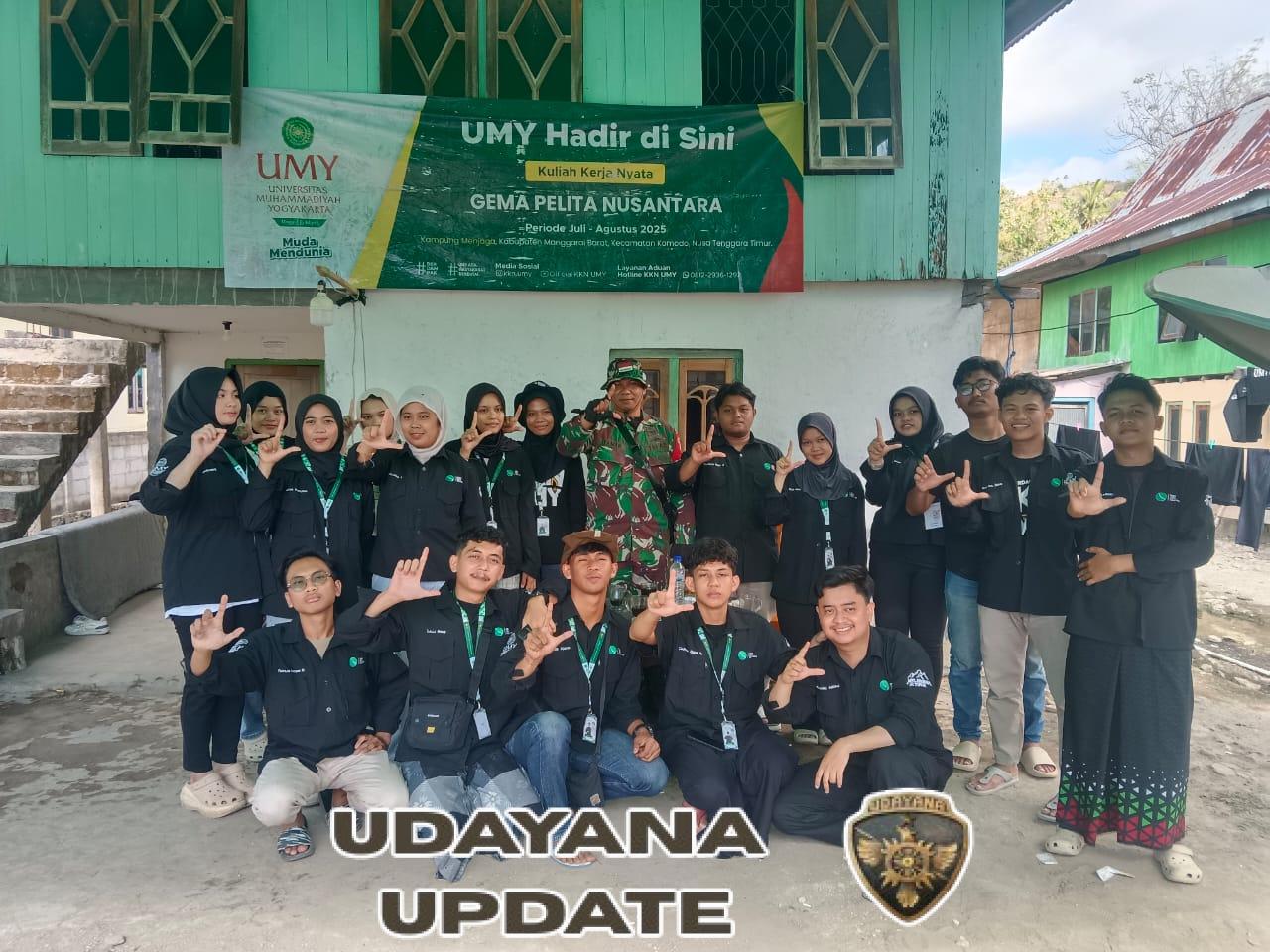 TNI dan Mahasiswa Bersinergi! Babinsa Koramil 1612-02/Komodo Dukung Program Sosial, Edukasi, dan Lingkungan di Menjaga