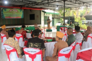 Bangun Kebersamaan, Kodim Loteng Gelar Komsos Bersama Keluarga Besar TNI