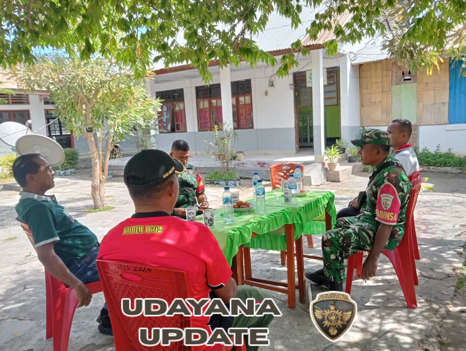 Pererat Kemanunggalan TNI-Rakyat, Babinsa Gelar Komsos di Desa Binaan