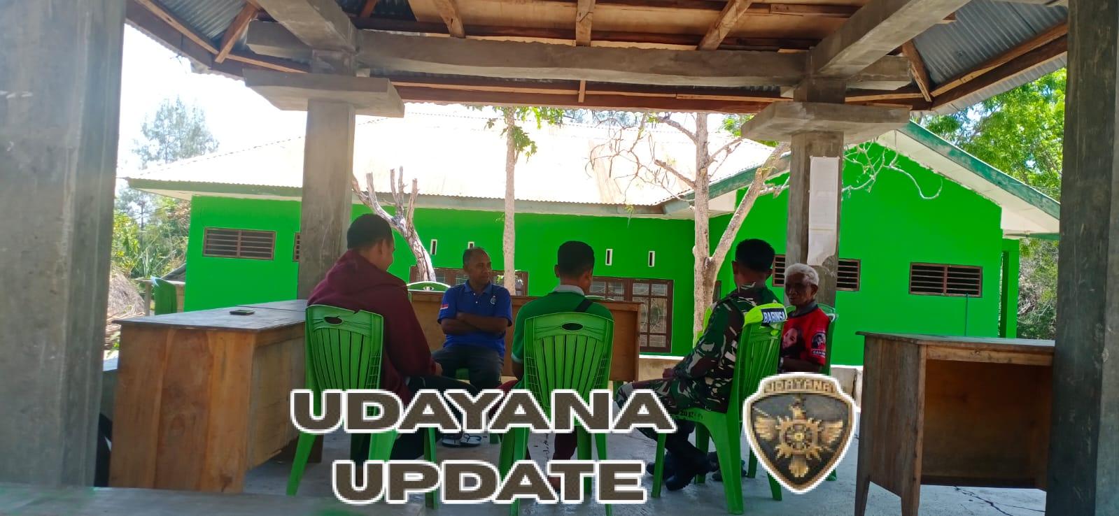 Jalin Komsos, Babinsa Koramil 1618-01/Miotim Himbau Warga Aktif Pantau Perkembangan Wilayah