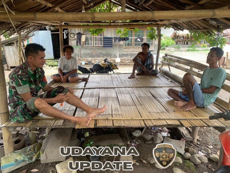 Babinsa Enda Laksanakan Pemantauan Wilayah Binaan, Pastikan Situasi Aman