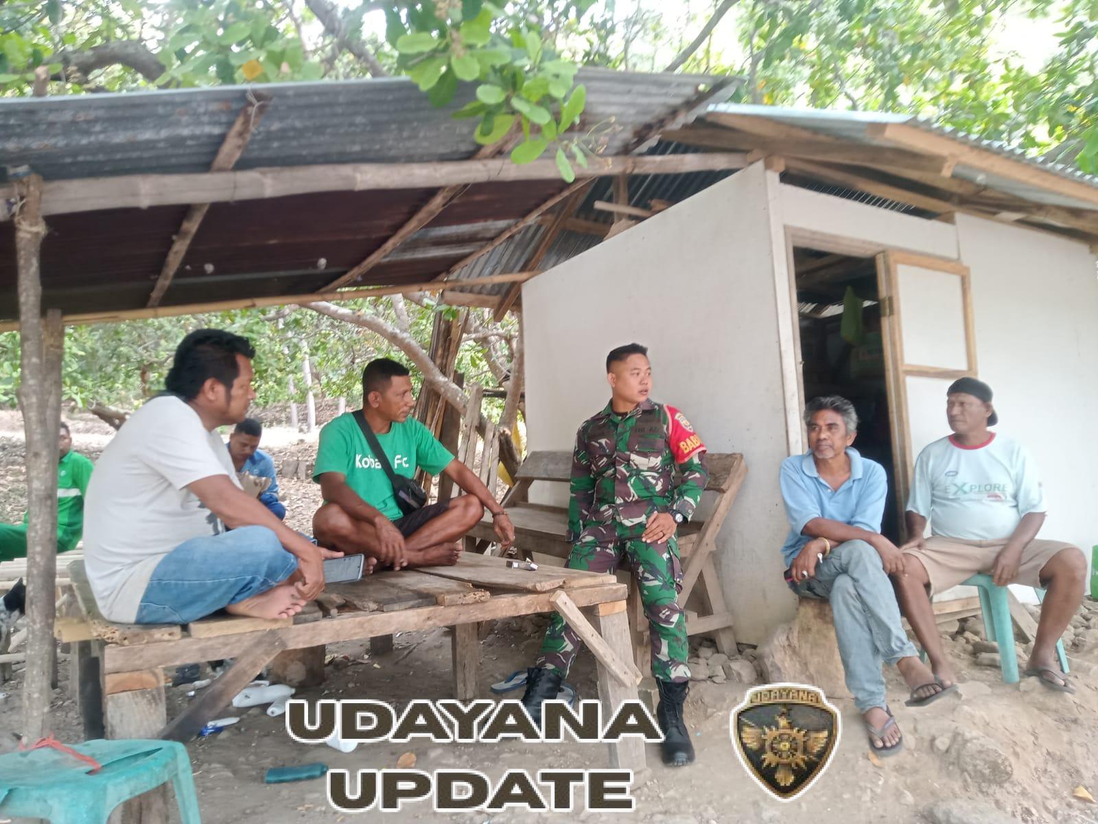 Babinsa Koramil Maurole Aktif dalam Monitoring Keamanan dan Puldata Desa Woloau