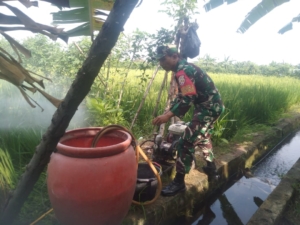 Sinergi Babinsa dan Petani: Wujud Nyata Ketahanan Pangan di Desa Dencarik