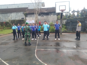 Personel Koramil 1623-06/Selat dukung kegiatan seleksi calon Paskibra tingkat Kecamatan.