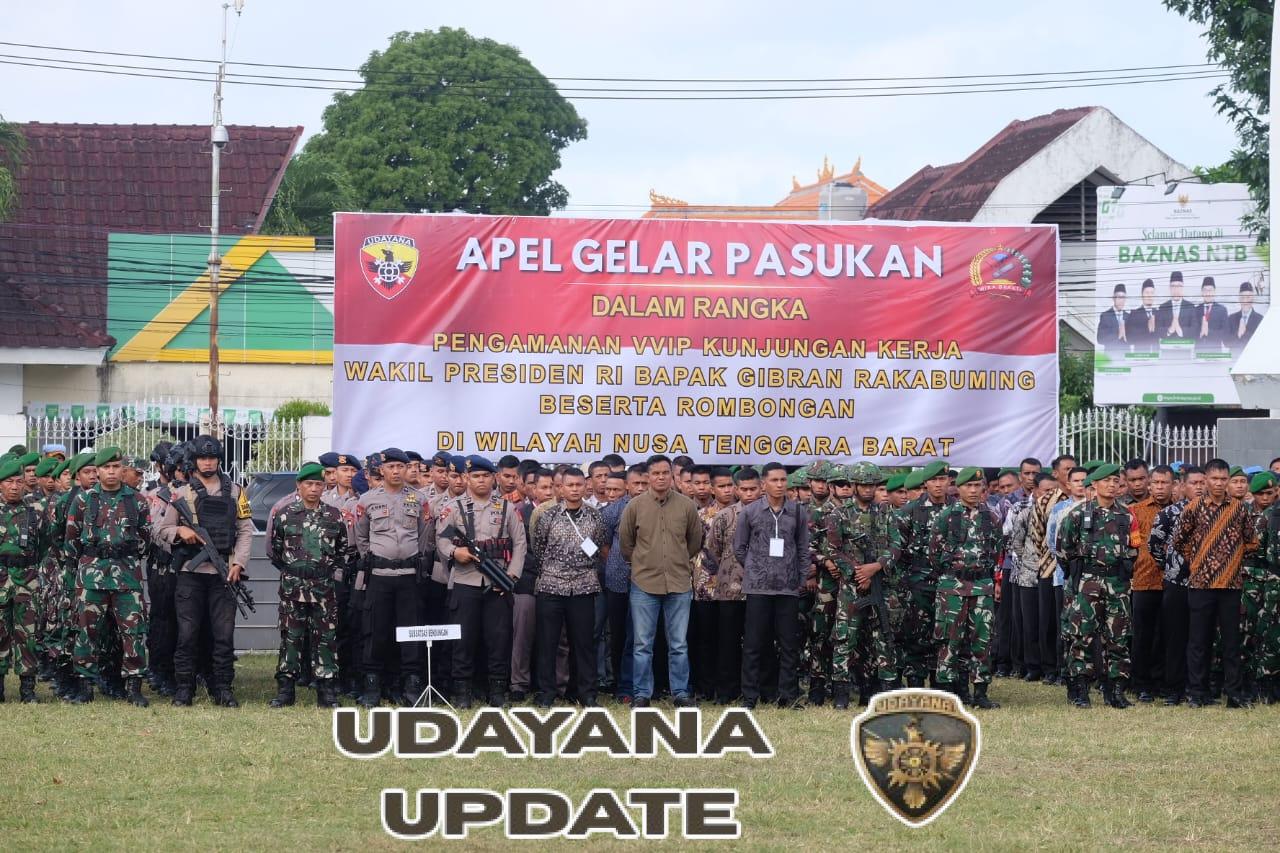 Apel Gelar Pasukan Siap Amankan Wapres Gibran di NTB