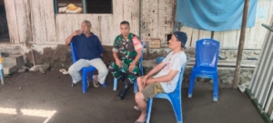 Ciptakan Wilayah Aman dan Kondusif, Babinsa Lakukan Monitoring dan Komunikasi Sosial