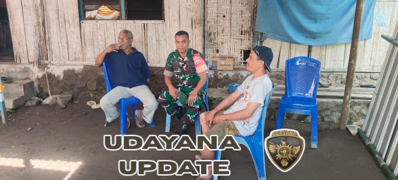 Ciptakan Wilayah Aman dan Kondusif, Babinsa Lakukan Monitoring dan Komunikasi Sosial