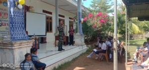 Danramil dan Babinsa Kodi Berikan Materi Wasbang untuk Tingkatkan Disiplin Siswa