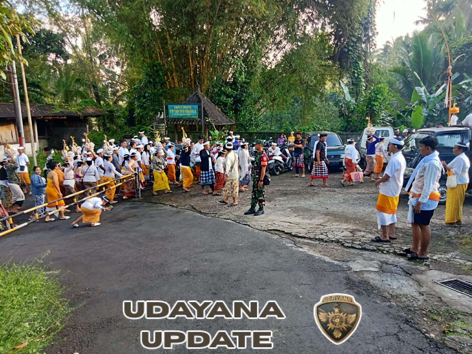 Demi Pelestarian Tradisi dan Budaya Lokal, Sertu Wayan Budiarta Laksanakan Pengamanan Upacara