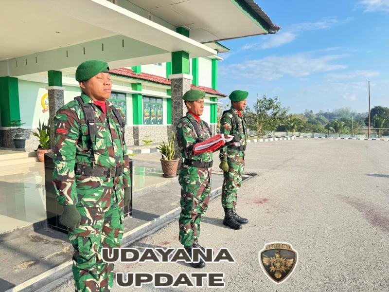 Upacara Bendera Rutin Gabungan Kodim 1629/SBD dan SPPI di Setiap Senin