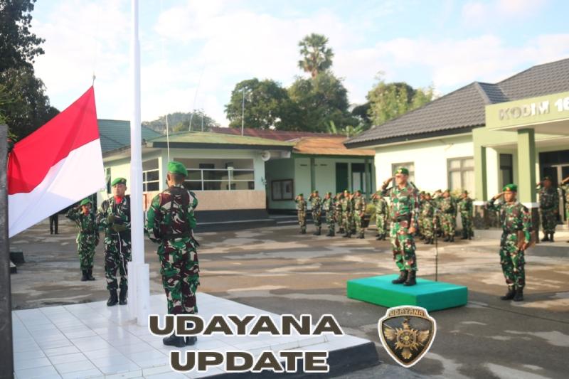 Nilai Dasar TNI Ditekankan Lewat Upacara Kodim Kupang