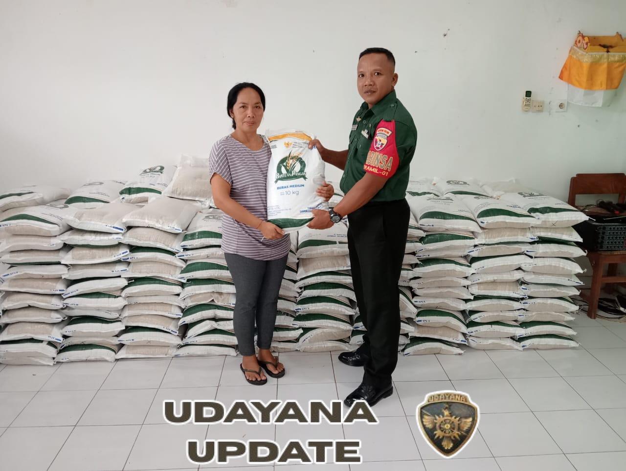 Program CBP Bulog Tersalurkan di Beng, Babinsa Gianyar Beri Pendampingan