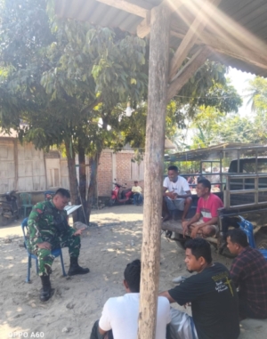 Jalin Kedekatan dengan Warga, Babinsa Maurole Aktif Lakukan Komsos di Ranokolo