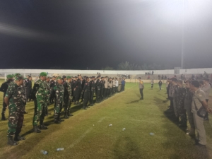 Turnamen Sepak Bola Antar Kecamatan Dimulai, Aparat Kawal Ketat Jalannya Pertandingan
