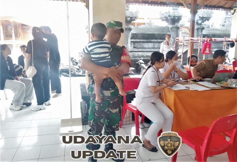 Kegiatan Posyandu Balita dan Pengecekan Kesehatan Lansia Babinsa Berikan Dukungan