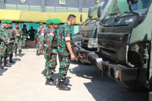 Kunjungan Kerja Pabandyaops Sopsdam IX/GN ke Satgas Pamtas RI-RDTL Yonif 741/GN dalam Wasgia Binsat 2025