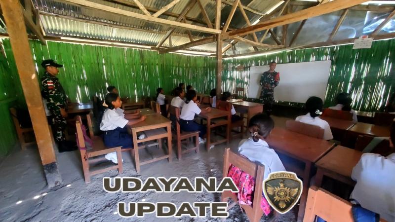 Antusias Siswa SMPN 1 Satap Tubaki Terima Materi PBB dan Wasbang dari Pos Nananoe