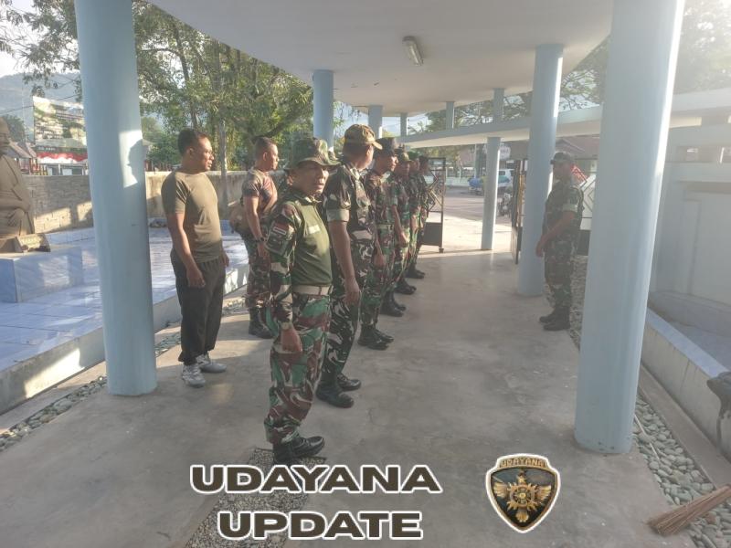 Babinsa Koramil 1602-01/Ende Ajak Masyarakat Peduli Situs Bersejarah Lewat Karya Bakti