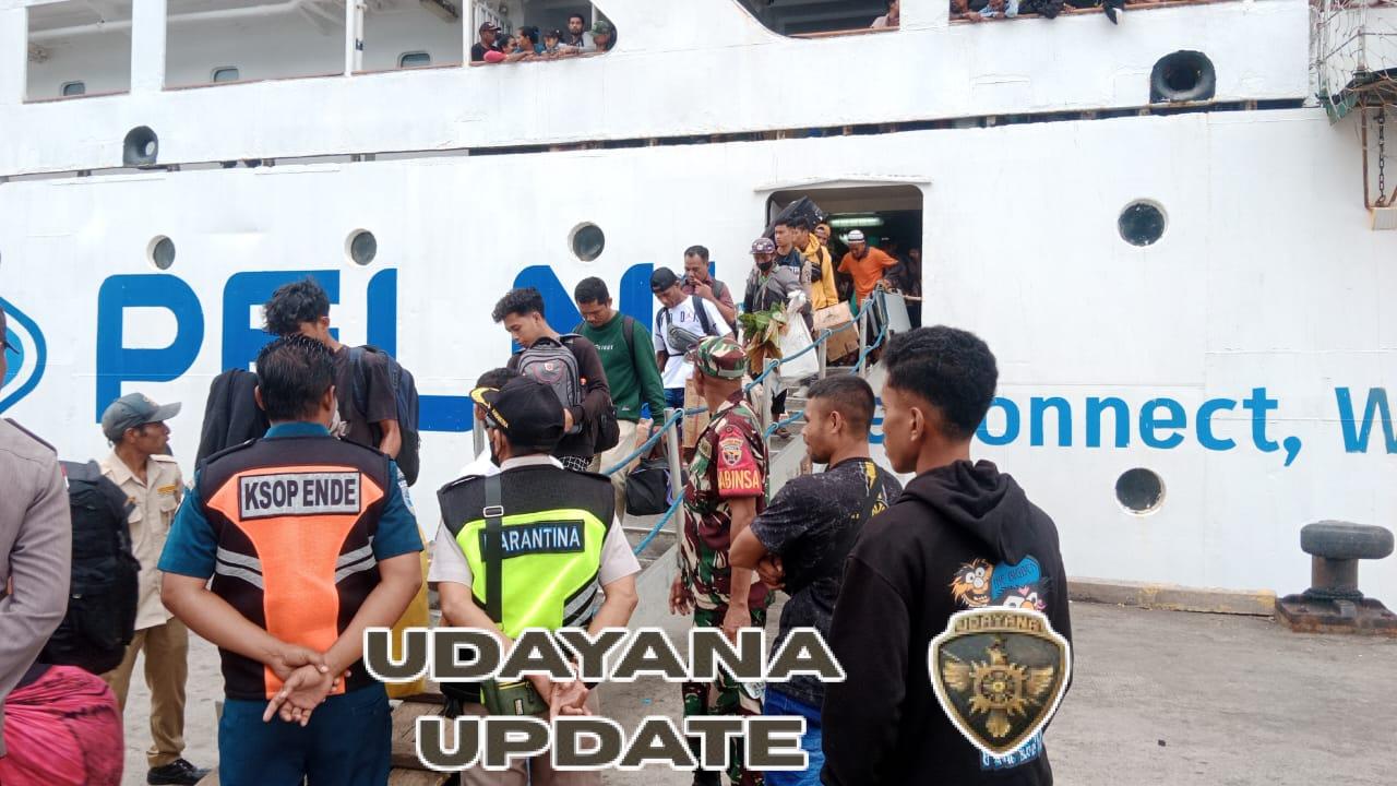 Sinergi TNI dan Instansi Maritim,Babinsa Pelabuhan Ende Amankan Saat KM. Wilis Sandar