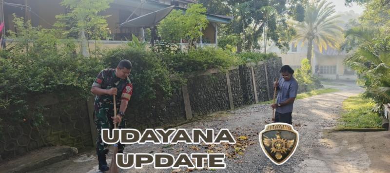 Peringati Nilai Sejarah, Babinsa Ende Bersihkan Serambi Soekarno