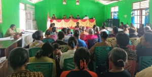 Babinsa Koramil 1618-02/Miobar Aktif Dukung Perencanaan Pembangunan dan Kesehatan Desa