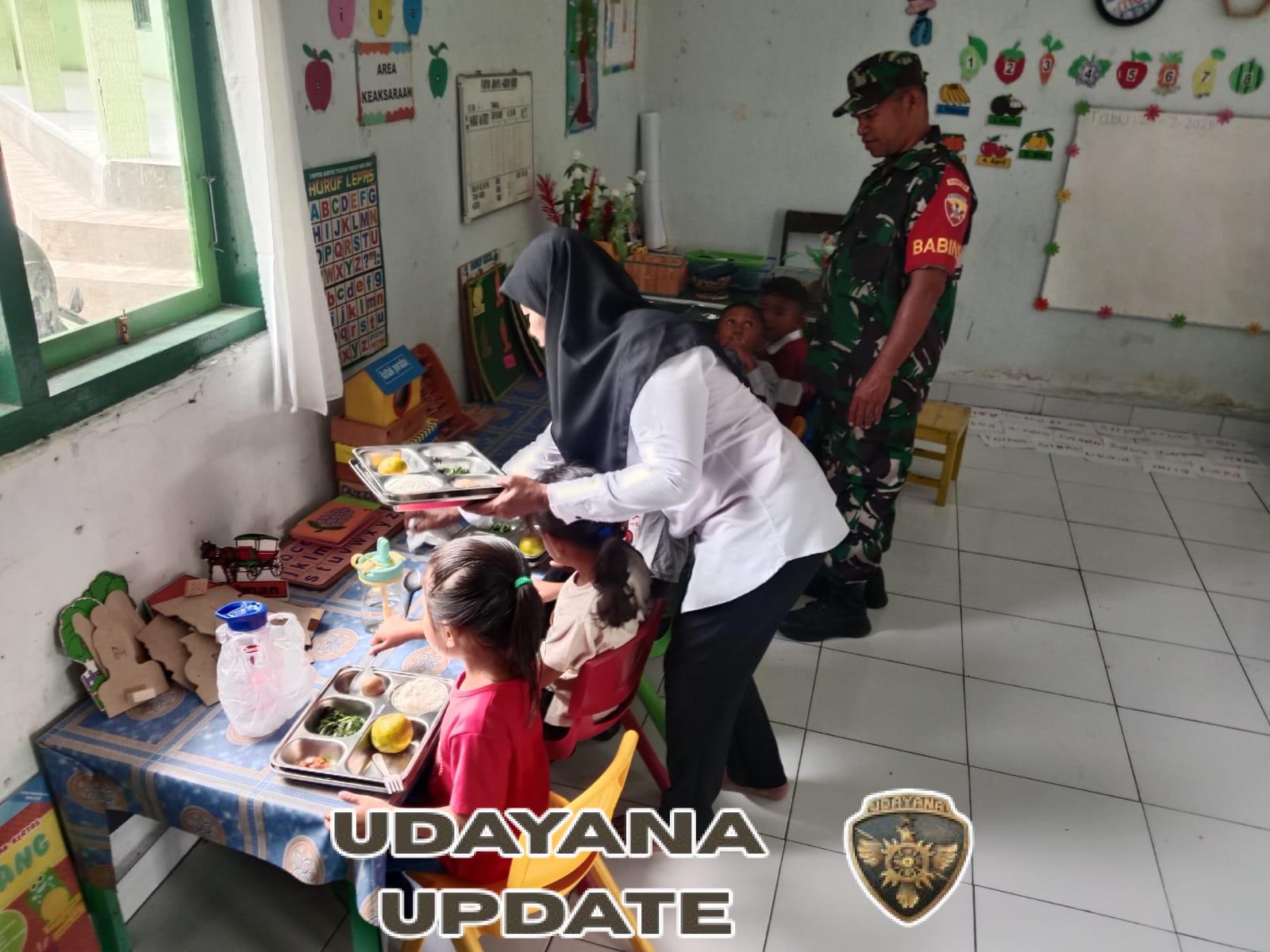 Babinsa Kodim 1602/Ende Aktifkan Program Peningkatan Gizi Anak di TK Kartika VII-8