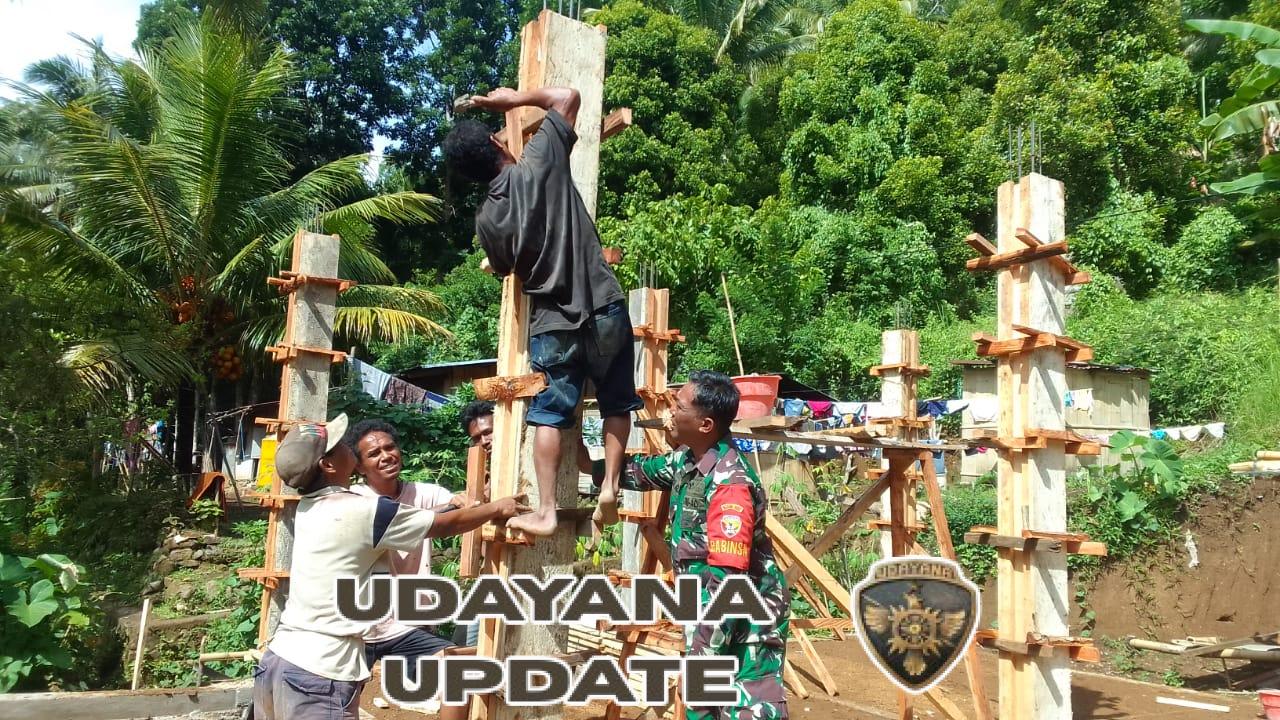 Karya Bakti Babinsa Koramil 1602-01/Ende Perkuat Kemanunggalan TNI-Rakyat