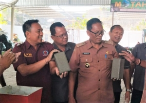 Peluncuran Pembuatan Paving Blok dari Abu Pembakaran Mesin MOTAH