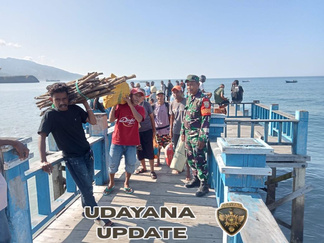 Kemanunggalan TNI-Rakyat, Babinsa Koramil 1602-01 Gelar Pamwil dan Komsos di Mautapaga