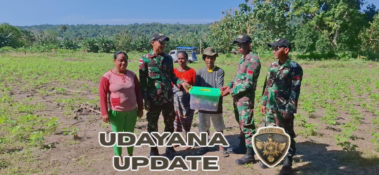 Kepedulian Satgas Pos Haslot Berbaur Bersama Masyarakat, Bagikan Serta Makan Bersama di Perkebunan