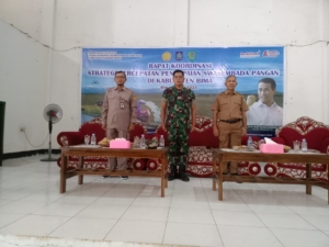 Kasdim Bima Sampaikan Dukungan Penuh dalam Rapat Koordinasi Percepatan Pangan