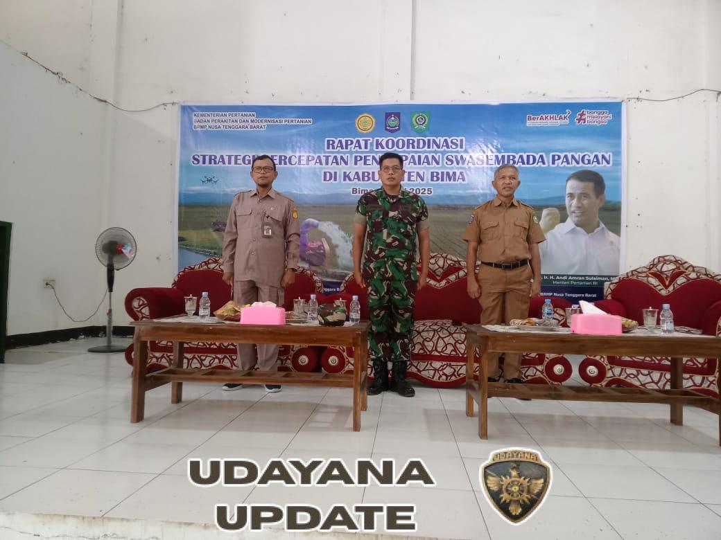 Kasdim Bima Sampaikan Dukungan Penuh dalam Rapat Koordinasi Percepatan Pangan