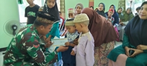 Peringati Tahun Baru Islam, Babinsa Bajawa Beri Pendampingan kepada Anak Yatim Piatu di Kelurahan Nangamese