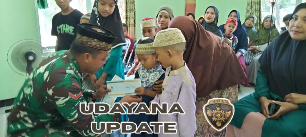 Peringati Tahun Baru Islam, Babinsa Bajawa Beri Pendampingan kepada Anak Yatim Piatu di Kelurahan Nangamese