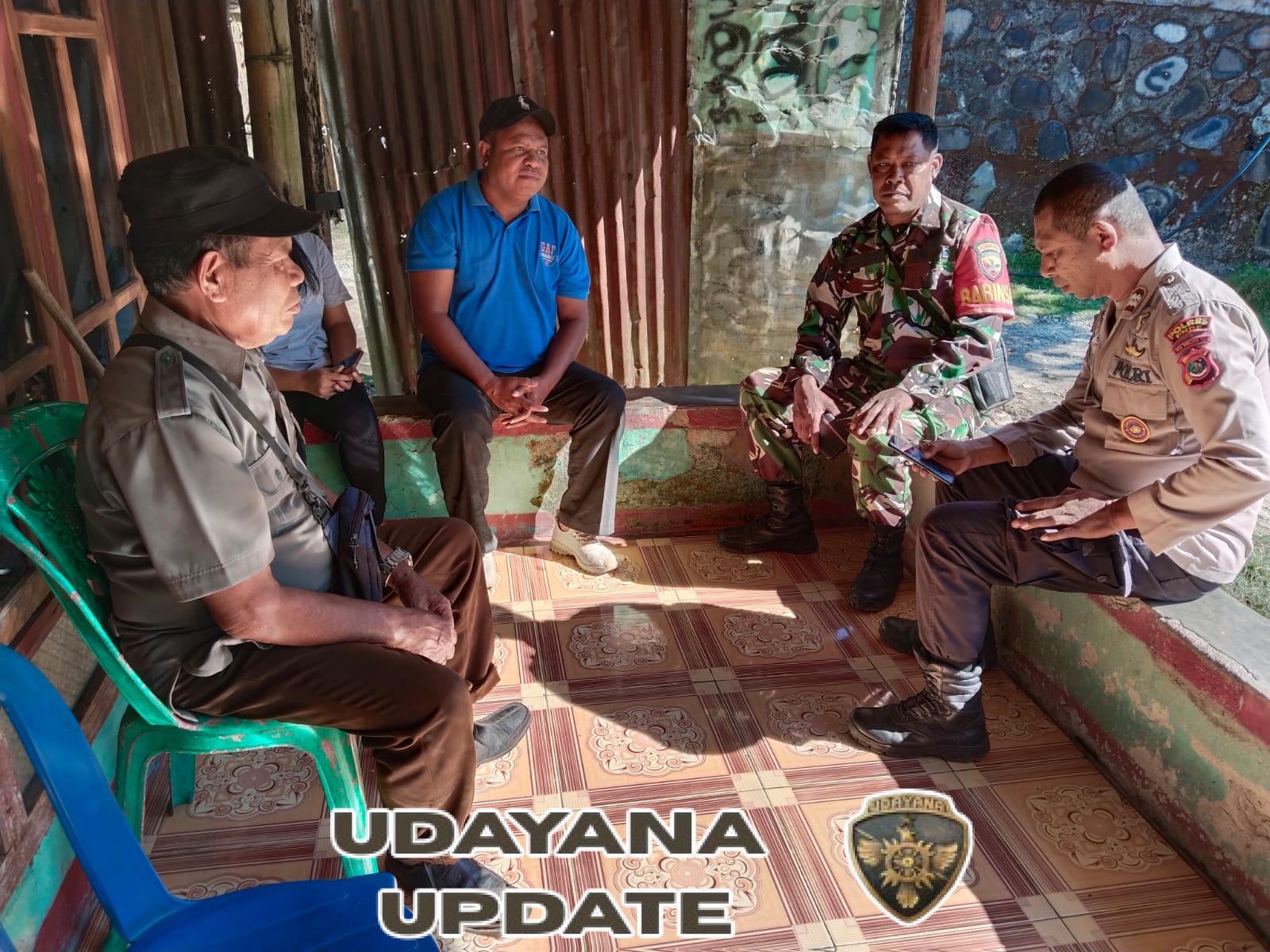 Koramil 03/Datusoko dan Polsek Detusoko Sinergi Jaga Keamanan Wilayah Binaan Desa Wolomasi